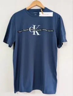 新品 Calvin Klein 紳士 M Tシャツ カルバンク·ライン ブルー