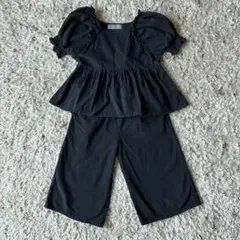 しまむら SEASON REASON セットアップ ブラック 黒 130cmのサムネイル