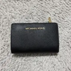 MICHAEL KORS ブラック二つ折り財布