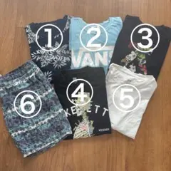 メンズTシャツ5枚とボルコム　パンツMのサムネイル