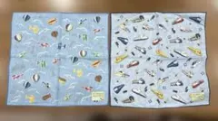 ガーゼハンカチ 2枚セット のりものシリーズ