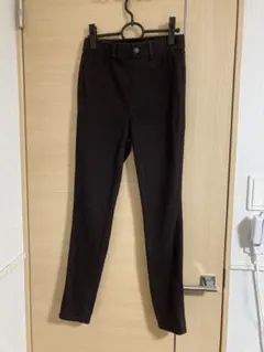 【UNIQLO】HEATTECH スキニーパンツ　ダークブラウン　M