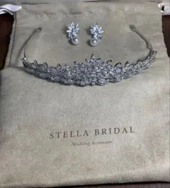 STELLA BRIDAL ティアラとピアスセット