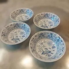 美濃焼 前畑陶器 ロイヤルフラワー ブルーオニオン3セットカップ