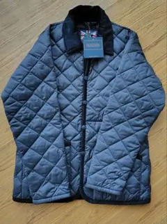新品未使用　LAVENHAMキルティングジャケット　ネイビー　38