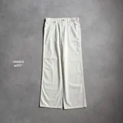 ユニクロ　バギージーンズ　丈長めW27インチ　453552◆裾上げ済