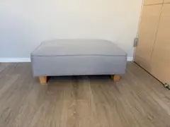 LOWYA グレーのオットマン