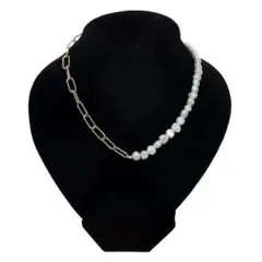 【新品】人工パール チョーカーネックレス