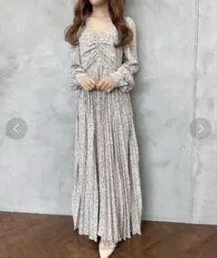 eimy istoire エイミーイストワール マキシ プリーツロングワンピース