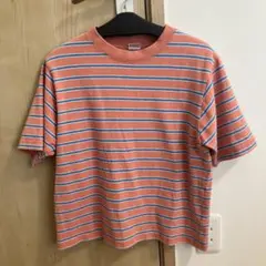Niko and... 半袖Tシャツ M オレンジと青のストライプ