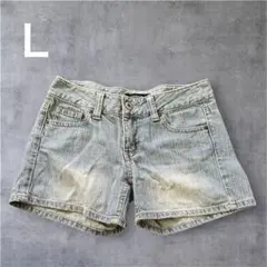 Comfort basic デニムショートパンツ ライトブルー　ハーフパンツＬ