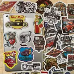 防水50枚ステッカー アメリカン Route／Hot Route