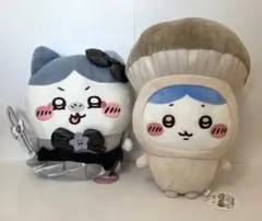 ちいかわ　ハチワレ　BIGぬいぐるみ　きのこ着ぐるみぬいぐるみ　2種セットのサムネイル