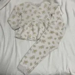 teteatete ミモザ柄 キルティングパジャマ バースデイ 120cm