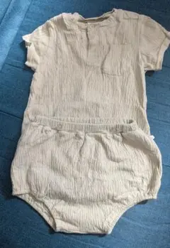 セットアップ　ロンパース　かぼちゃパンツ　半袖　80cm