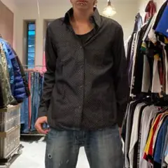 NICOLE CLUB ネオお兄系 ハウンドトゥースチェック 千鳥格子柄シャツ