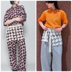 6 ROKU カギバリ スカート ラップ ニット フリーサイズ ホワイト 6 ROKU カギバリ スカート ラップ ニット フリーサイズ ホワイト