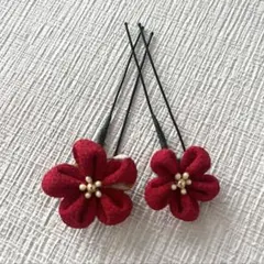 和風ヘアピン　髪飾り　浴衣や着物に　ヘアアクセサリー