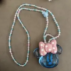 ディズニーミニーネックレス　光るペンダント