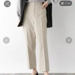 【美品】GLOBAL WORKスゴラクストレッチスリムストレートパンツ