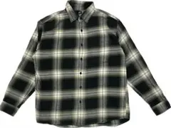 着用1回 UNIQLO オンブレチェック ネルシャツ メンズLサイズ