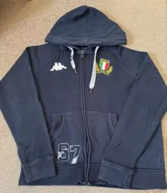 Kappa イタリア代表 フルジッパー トレーナー パーカー　ファスナー付　紺