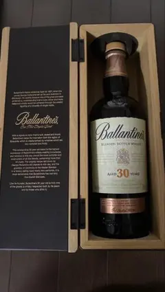 空瓶 Ballantine's 30年 ブレンデッドスコッチウイスキー 木箱入り