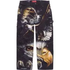 【新品・32】Supreme Eagle Double Knee Pant 黒