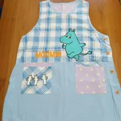 ムーミン チェック柄エプロンのサムネイル