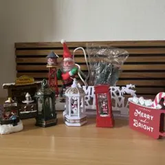 クリスマス ミニチュア 置物 セットのサムネイル