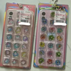 キラコロ おはじきシール　ハローキティ・パワーパフガールズ 2枚セット