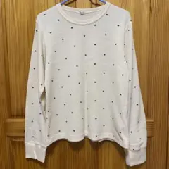 ehka sopo ハート柄ワッフルカットソー