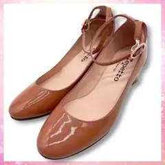 【極美品】repetto ストラップ エナメルパンプス ピンクベージュ 22cmのサムネイル