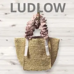4160 LUDLOWラドロー ラフィア グレープハンドルかごバッグ - メルカリ