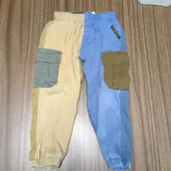 キッズ 長ズボン ベージュ 青 100cm~