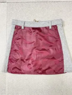 8993. MARK&RONA 中綿 ジップ ロゴ刺繍 スカート