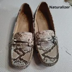 ナチュラライザーNaturalizer メタルビットローファー☆パイソン24.5のサムネイル