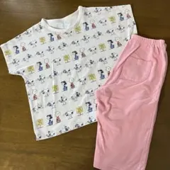 ユニクロ　スヌーピー　半袖パジャマ　 110センチ　ピンク