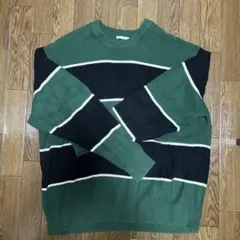 00s Y2K archive 太ボーダーニットのサムネイル