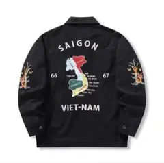 ベトナムジャケット　スーベニアジャケット60's 70's 黒XL ベトナムジャケット スーベニアジャケット60's 70's 黒XL - メルカリ