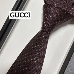 美品】 GUCCI グッチ ネクタイ GG キャンバス ブラック ジャカード