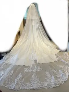 【ベールダウン可能】ウェディングベール　3m 3メートル