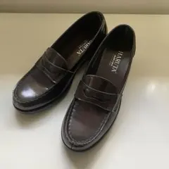 HARUTA【23.5cm】ヒールアップローファー ダークブラウンのサムネイル