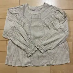 Samansa Mos2 アイボリー長袖シャツ