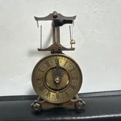 置時計 ゴールド アンティーク ビンテージ風 振り子 歯車 AN-86842