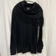 CHELSEA & THEODORE フリンジ付き長袖トップスS