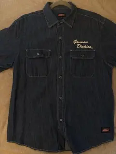 【GENUINE DICKIES】T/Cツイル刺繍入り 半袖ワークシャツのサムネイル