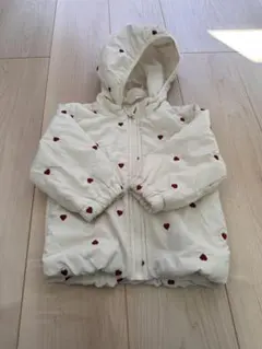 ハート柄ホワイトアウター