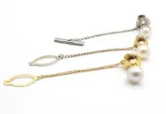 本真珠カフスリンクス3点セット