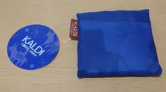 カルディ　ノベルティエコバッグ　Helpers ブルー